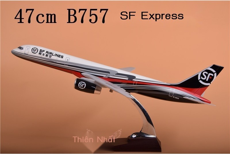 [Siêu Hot]  Boeing B757 SF mô hình máy bay mô phỏng hợp kim 47 cm hàng hóa nhanh hàng không 16 cm m