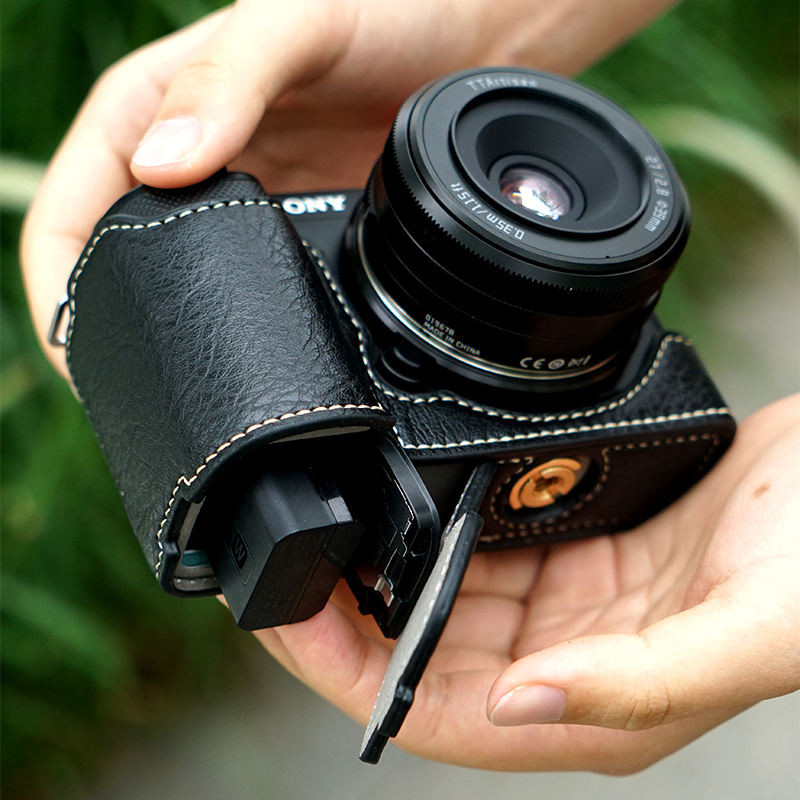 Ốp Bảo Vệ Camera Thích Hợp Cho Sony ZV-E10 Vỏ Máy Ảnh Micro-single Zve10 Túi Máy Ảnh Da Chống Trầy X