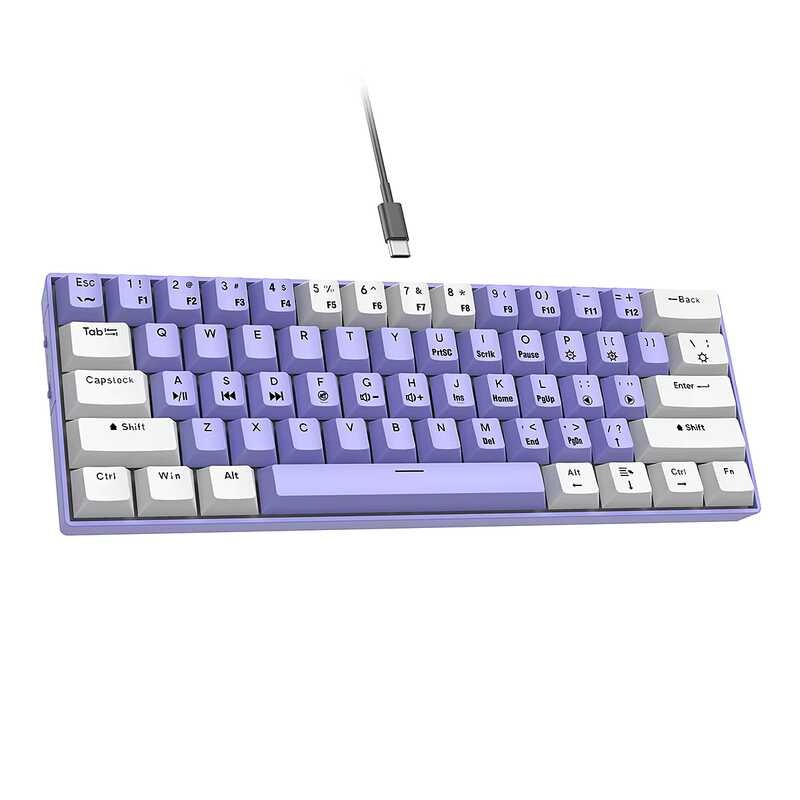 Công Nghệ 61 Phím Nhỏ Gọn Teclado RGB Backlit PC Gaming Keyboard Cho Máy Tính Xách Tay Windows Và PC