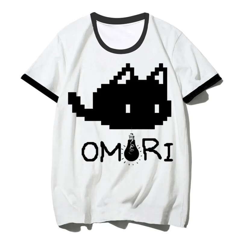 Omori T Áo Nam Đồ Họa Dạo Phố Casual Top Tee Quần Áo Y2k Quần Áo Nam Đồ Họa anime Áo Cặp Đôi Quần Áo