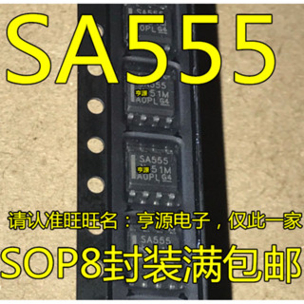 IC chip SA555 SA555D SA555DR SOP-8 5 mảnh