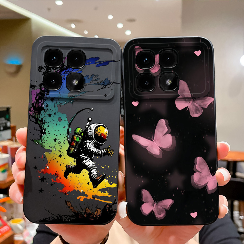 Ốp Lưng Cho Redmi K70 Ultra K70 K70Pro Vỏ Bướm Màu Hồng Aviator Silicon Mềm Chống Sốc Cho K70Ultra Ố