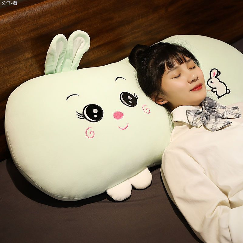 Order💯 Bánh bunny siêu mềm dễ thương Gối ngủ ngủ búp bê kẹp chân đồ chơi đồ chơi sang trọng