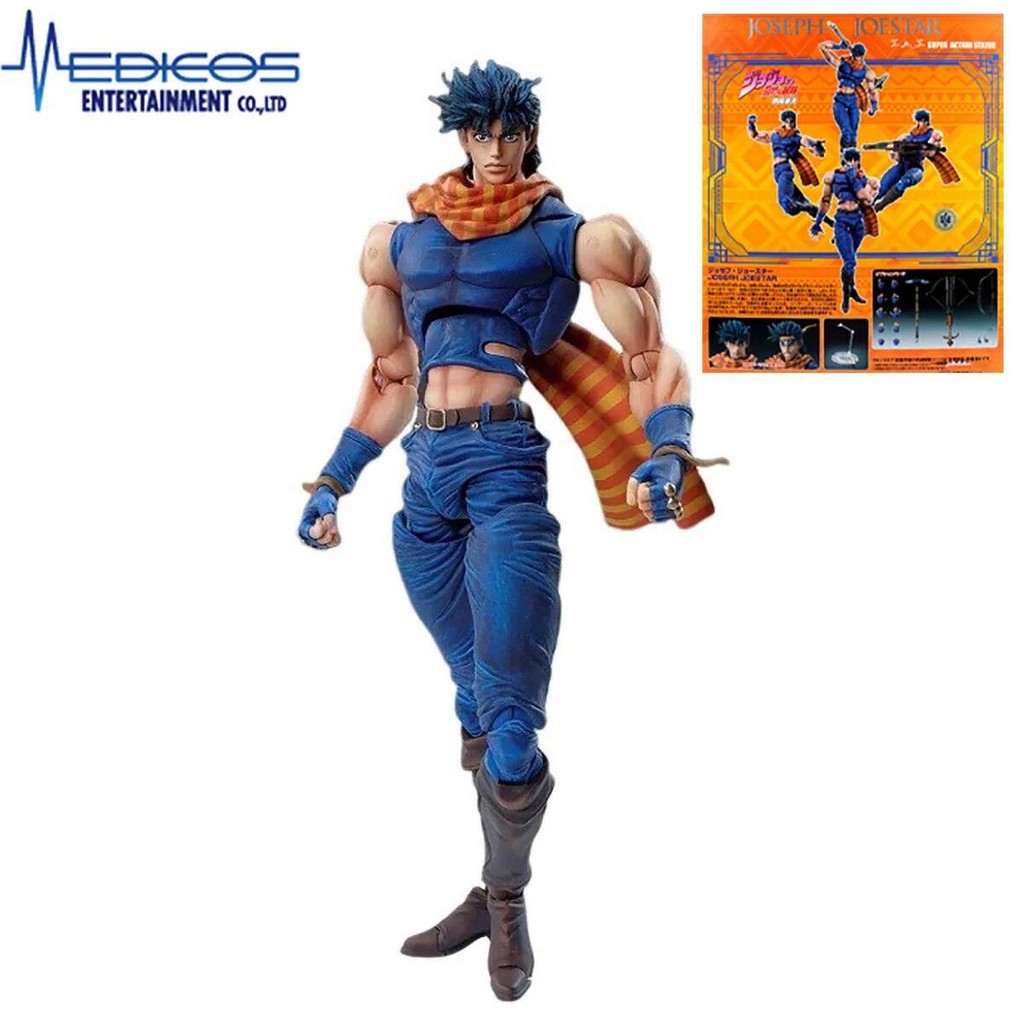 Medicos Entertainment Super Action Statue (#30) Jojo No Kimyou Na Bouken Joseph Joestar Anime Figure