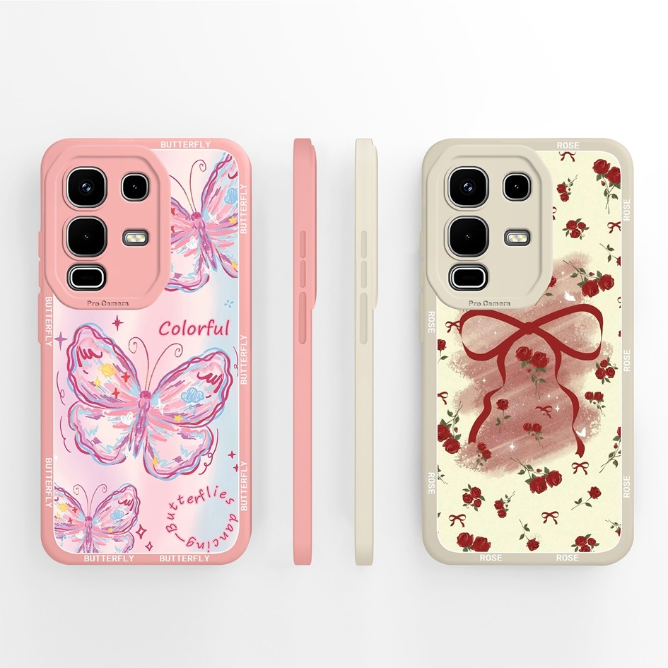 Ốp Lưng Cho Infinix Note 50 Pro Pro + 50X 50S 5G 4G Vỏ Điện Thoại Bảo Vệ Camera Ốp Lưng Hoa Dễ Thươn