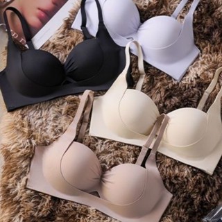 Áo ngực thoải mái không dây đồ lót nữ ngực nhỏ thu thập đồ lót đẩy lên gợi cảm chống chảy xệ