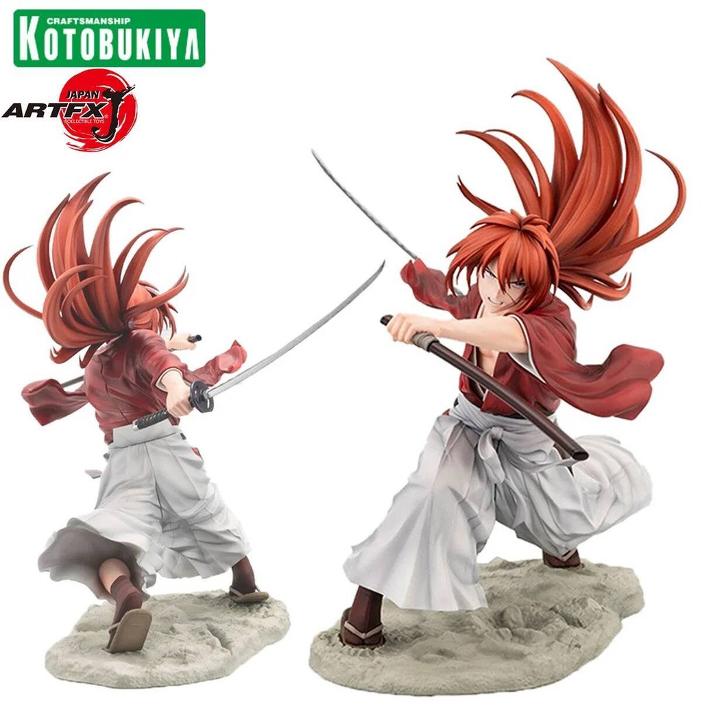 Kotobukiya ARTFX J Rurouni Himura Kenshin Anime Figure Collection Series Model Toys Garage Kit