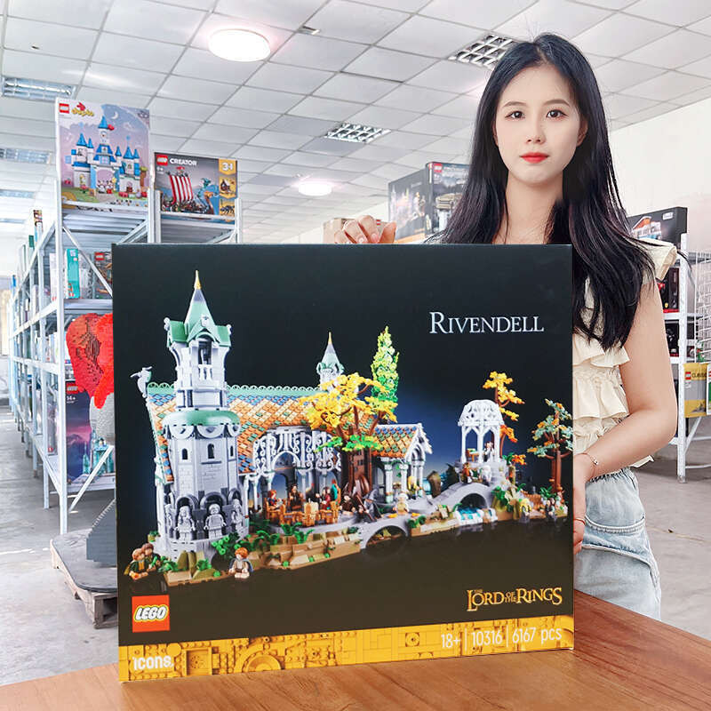 LEGO 10316 Chúa tể của những chiếc nhẫn Hollow Fantastic Wonderland lâu đài khối chơi cho người lớn 