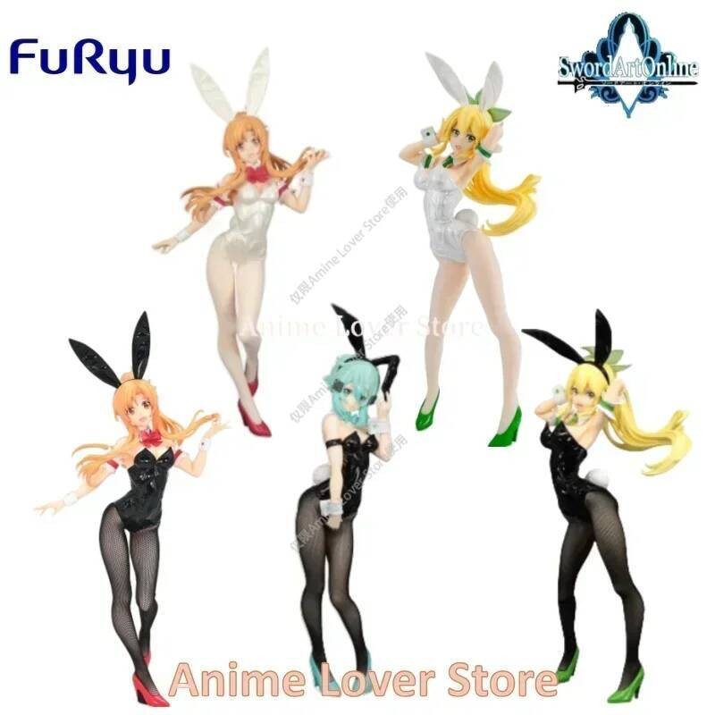 FuRyu BiCute Bunnies Sword Art Online Anime Figure Asuna Leafa Sinon Collectible Model Ornaments