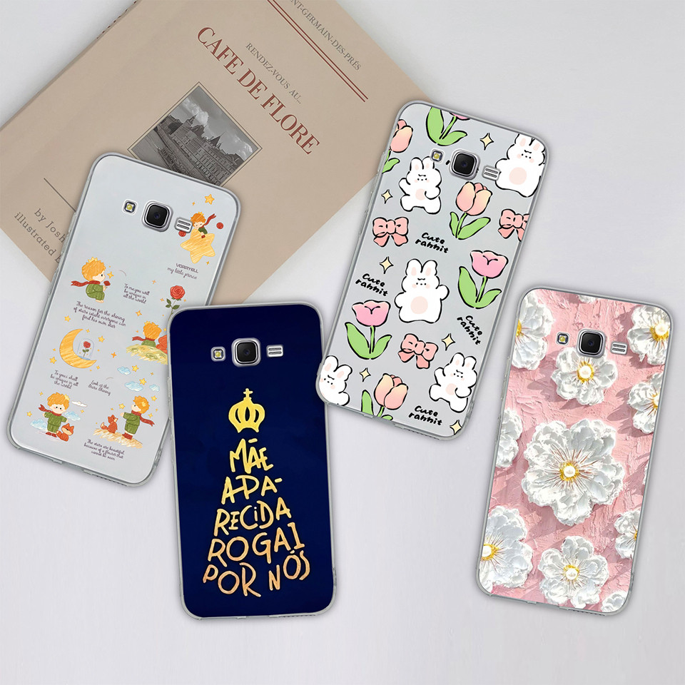 Ốp Cho samsung Galaxy j7 j7 Pro j7 prime Letter Tree Hoa Hồng Chống Sốc Chống Rơi Trong Suốt Dành Ch