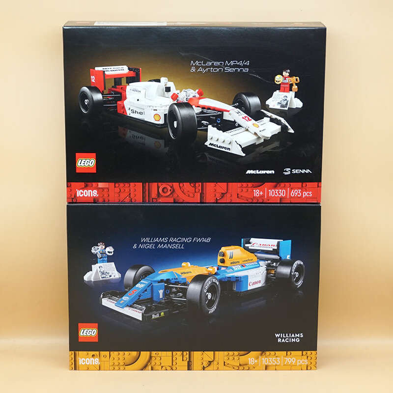 LEGO 10330 McLaren MP4/4 Senna F1 Racing 10353 Williams Đội FW14B Khối xây dựng