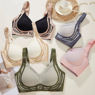 M-4XL Plus Size Nữ Push Up Đồ Lót Một Mảnh Miếng Đệm Không Dây Thanh Niên Cô Gái Áo Ngực Liền Mạch Áo Vest Loại Đồ Lót Mềm