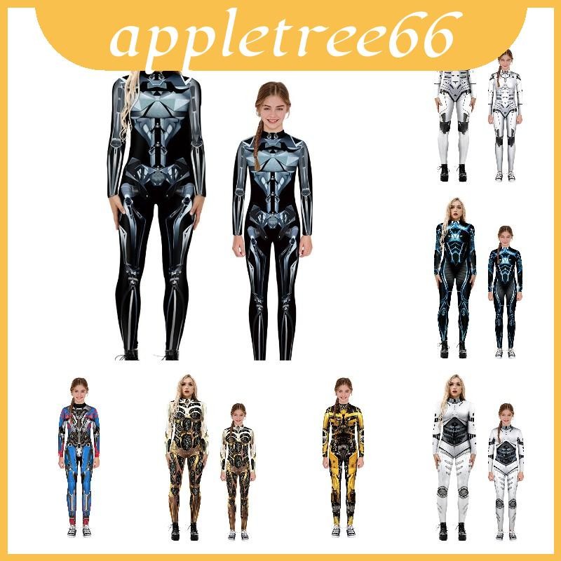 Robot Unisex Armor In Halloween Cosplay Vai Body Áo liền quần Chơi