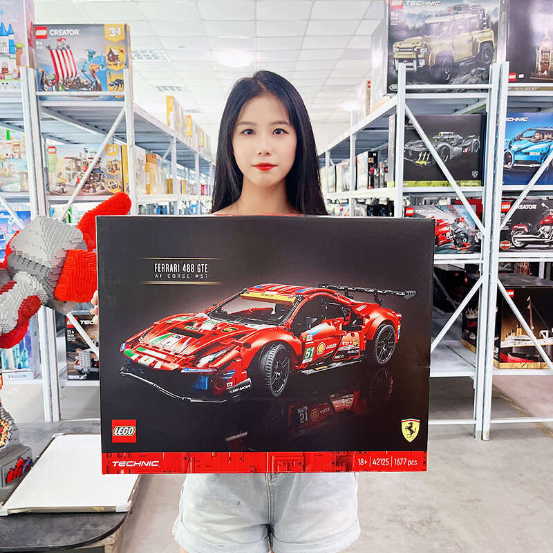 LEGO Mechanic Set 42125 488 GTE thể thao Xe cậu bé Đồ chơi khối ghép