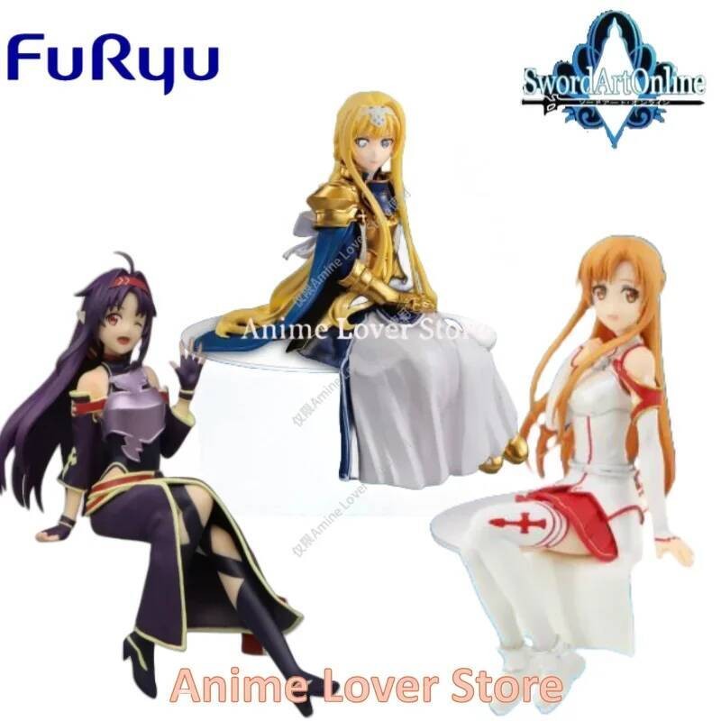 FuRyu Sword Art Online Noodles Stopper Alice Asuna Yuuki Collectible Model Ornaments