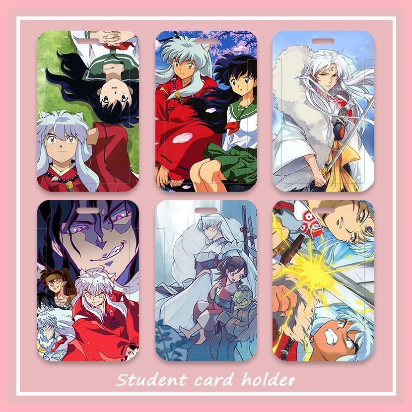 [GUYN] Hộp đựng thẻ Inuyasha Anime Inuyasha Bộ sưu tập phim hoạt hình Hộp đựng thẻ học sinh Thẻ bữa 