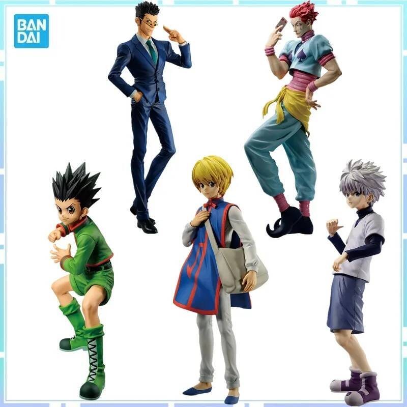 Bandai Anime HUNTER GON FREECSS Killua Zoldyck Kurapika Leorio PaladiKnight Hisoka Action Figure Mod