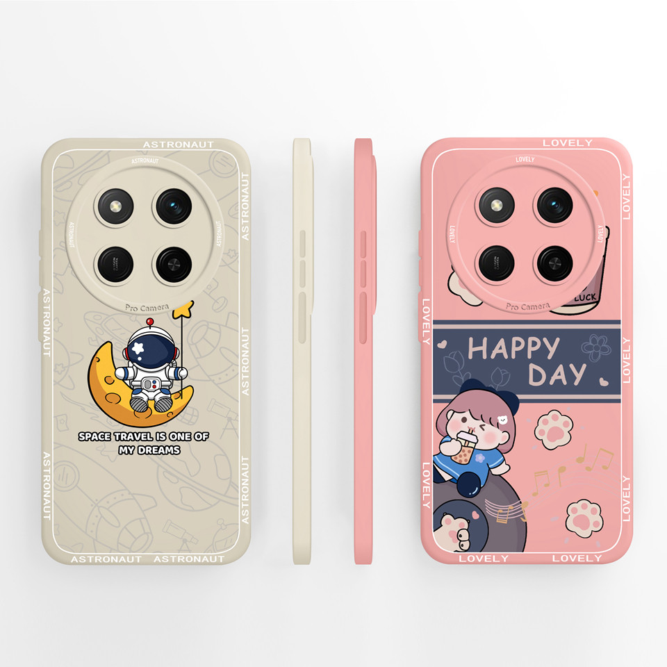 Dành Cho Huawei honor X9C X9C Ốp điện thoại Thông Minh Hoạt Hình Phi Hành Gia Cô Gái Vuông Chống Sốc