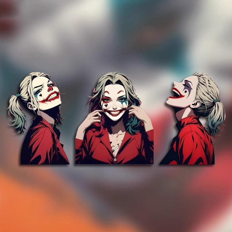 Anime Phim Harley Quinn Harley Quinn Harley Quinn Nhãn Dán Trang Trí Xe Hơi Sáng Tạo Chống Trầy Xước