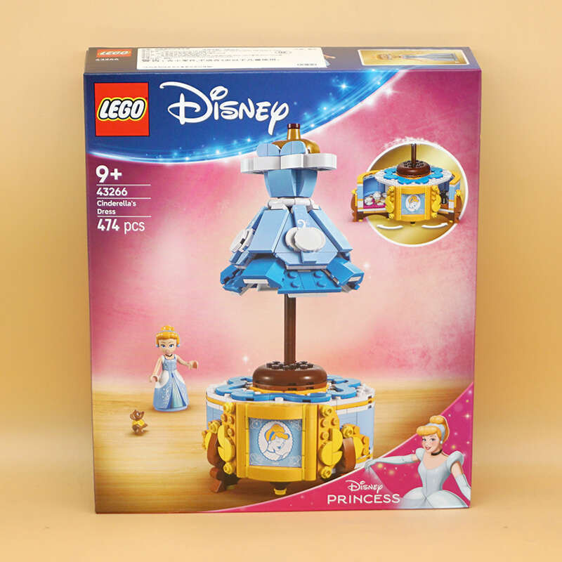 LEGO 43266 Cinderella's Elegant Maxi Dress Bộ sưu tập Princess Girls Block Toy