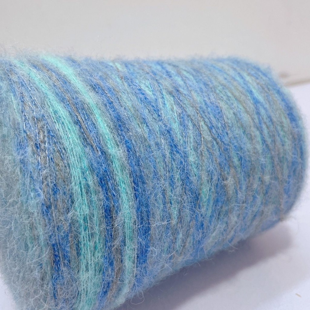 500g Dài Phân Đoạn Nhuộm Mohair DIY Sợi Chuyển Màu Áo Len Khăn Dệt Kim Mũ Handmade 13 Miếng