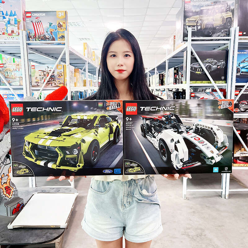 Bộ cơ khí LEGO 42137 Xe đua Công thức Porsche 42138 Khối Ford Mustang GT500