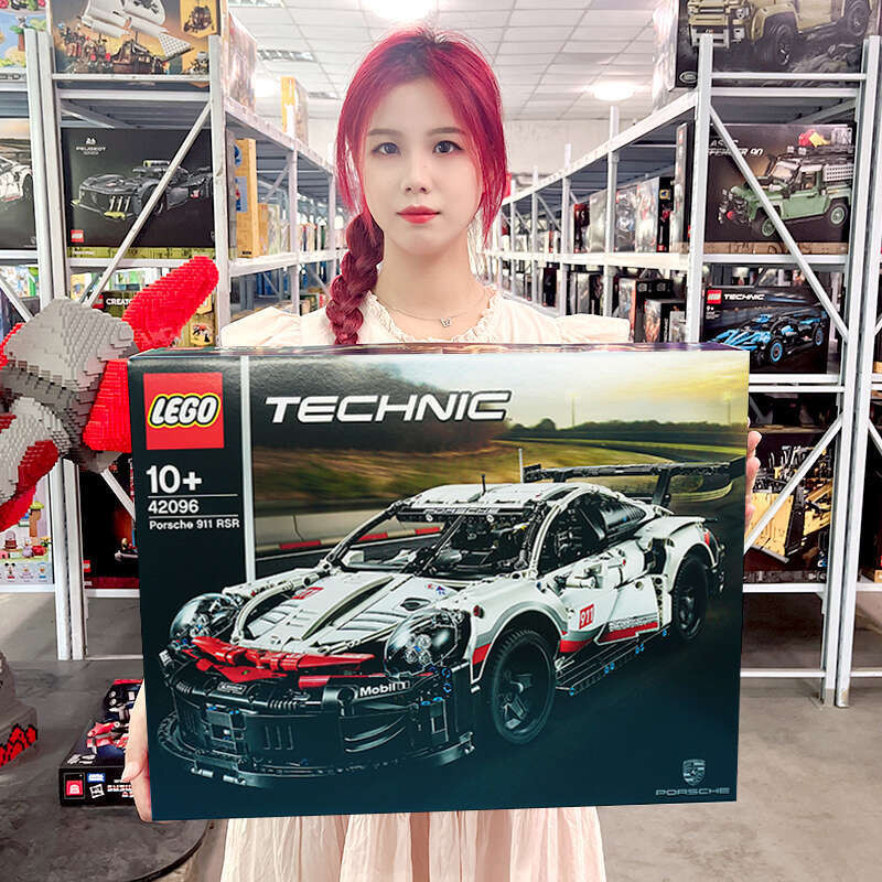 LEGO 42096 Porsche 911 RSR Xe thể thao Thiết lập mô hình khối ghép đồ chơi