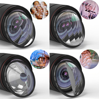  KnightX Swirl Prism Filter Hiệu ứng đặc biệt Ống kính Halo Fx Phụ kiện chụp ảnh Bộ lọc cho máy ảnh Canon dslr 