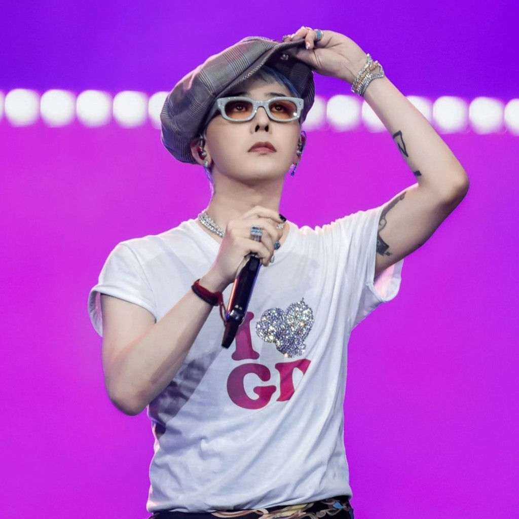 F 2025 G-Dragon Nhật Bản World Tour Concert I Love GD Iron Diamond Áo thun Cotton tay ngắn in hình x