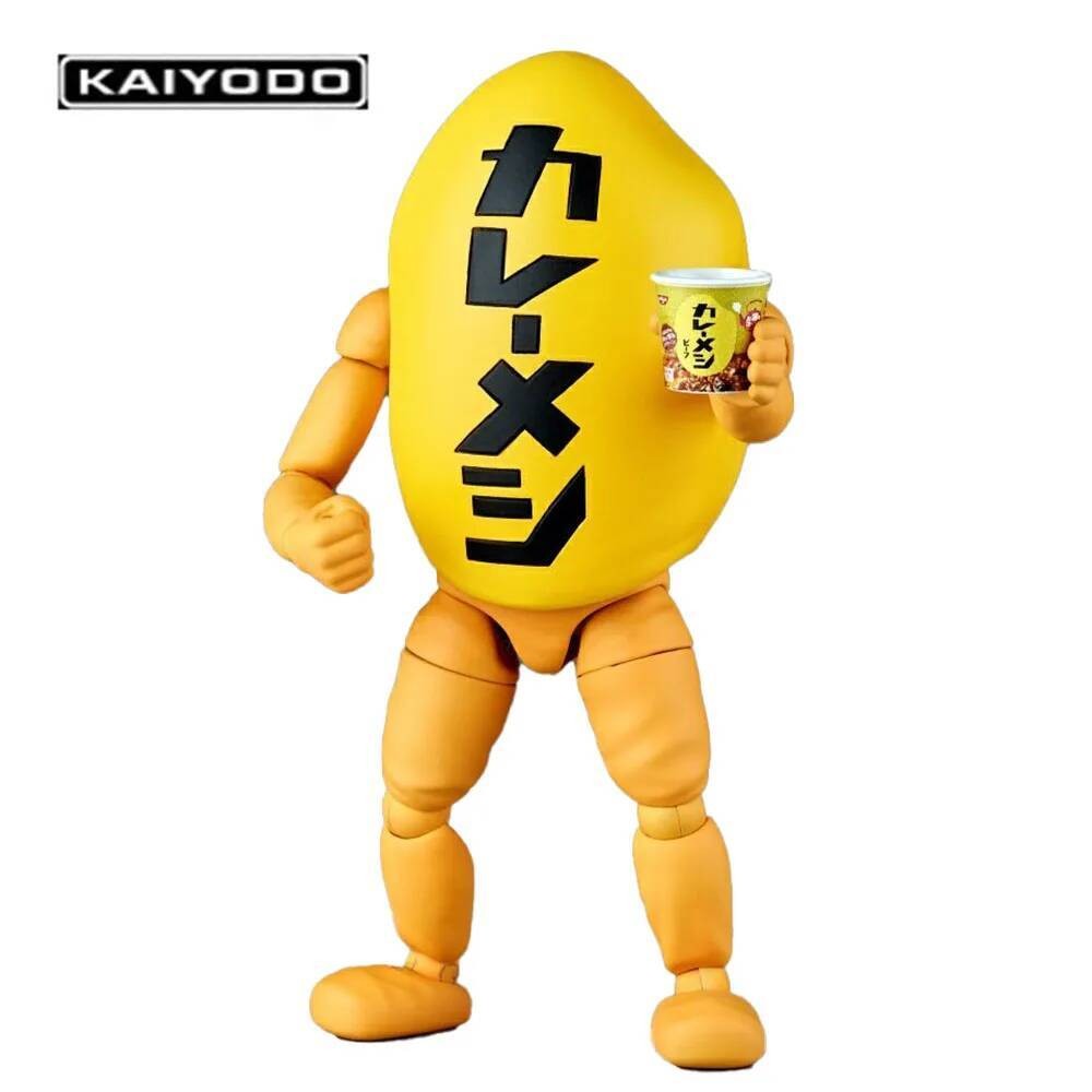 Kaiyodo Revoltech Curry Meshi-kun Anime Action Figure Collection Series Model Toys Garage Kit