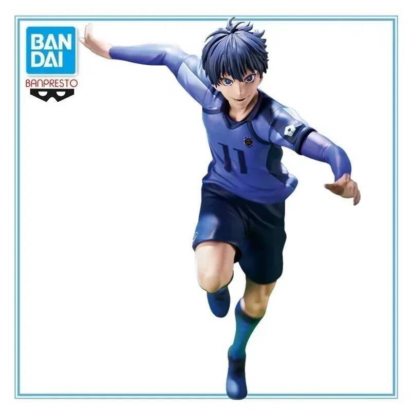 BANDAI BANPRESTO BLUE LOCK Isagi Yoichi Pvc16 Cm Anime Collectible Action Doll Model Collection Toys