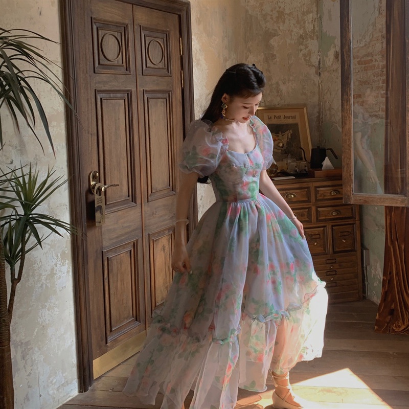 Đầm nữ cổ tích Phong Cách Pháp , váy Nàng Tiên, váy dự tiệc, dạ hội, váy tiểu thư, đầm nữ