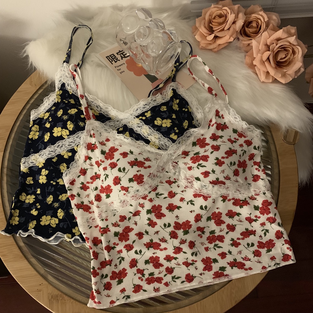 67135 Pháp Sang Trọng Hoa Áo Yếm Mỏng Vừa Vặn