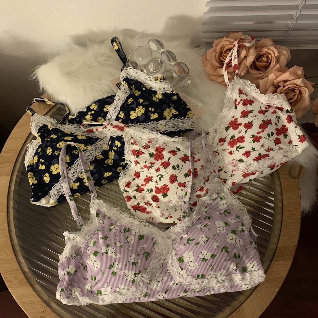 67135 Pháp Sang Trọng Hoa Áo Yếm Mỏng Vừa Vặn