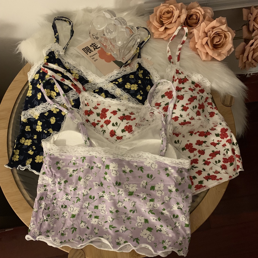 67135 Pháp Sang Trọng Hoa Áo Yếm Mỏng Vừa Vặn