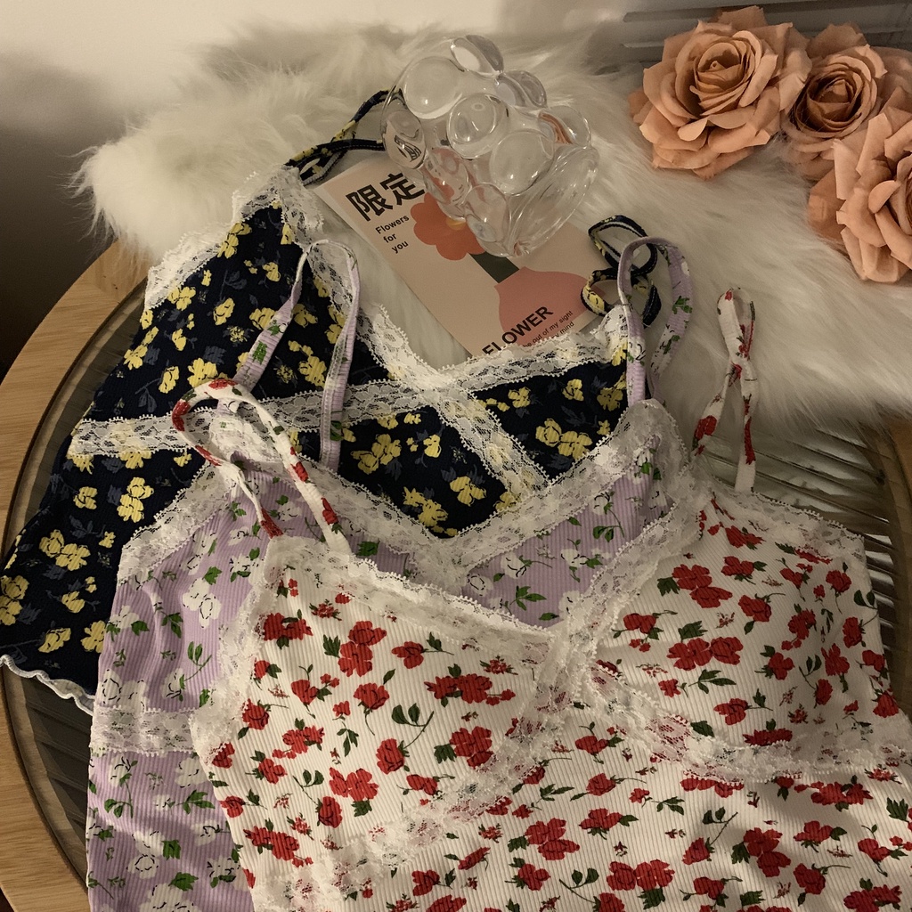 67135 Pháp Sang Trọng Hoa Áo Yếm Mỏng Vừa Vặn