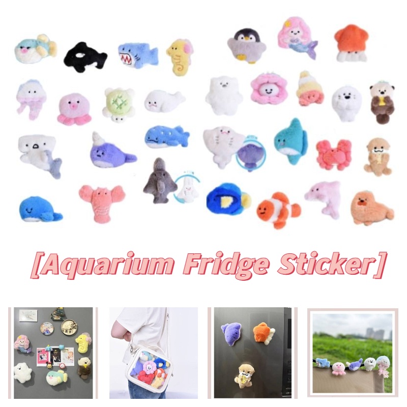 Nam Châm mini Trang Trí Tủ Lạnh Hình Bể Cá Dễ Thương Phiên Bản Giới Hạn