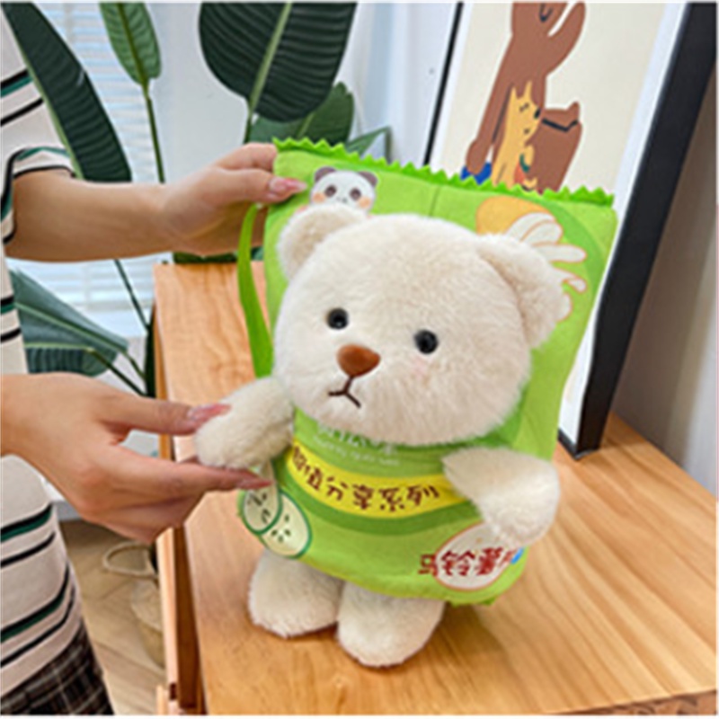 Túi Đựng Đồ Ăn Vặt Hình Gấu Bông Hoạt Hình Đáng Yêu Cho Trẻ Em