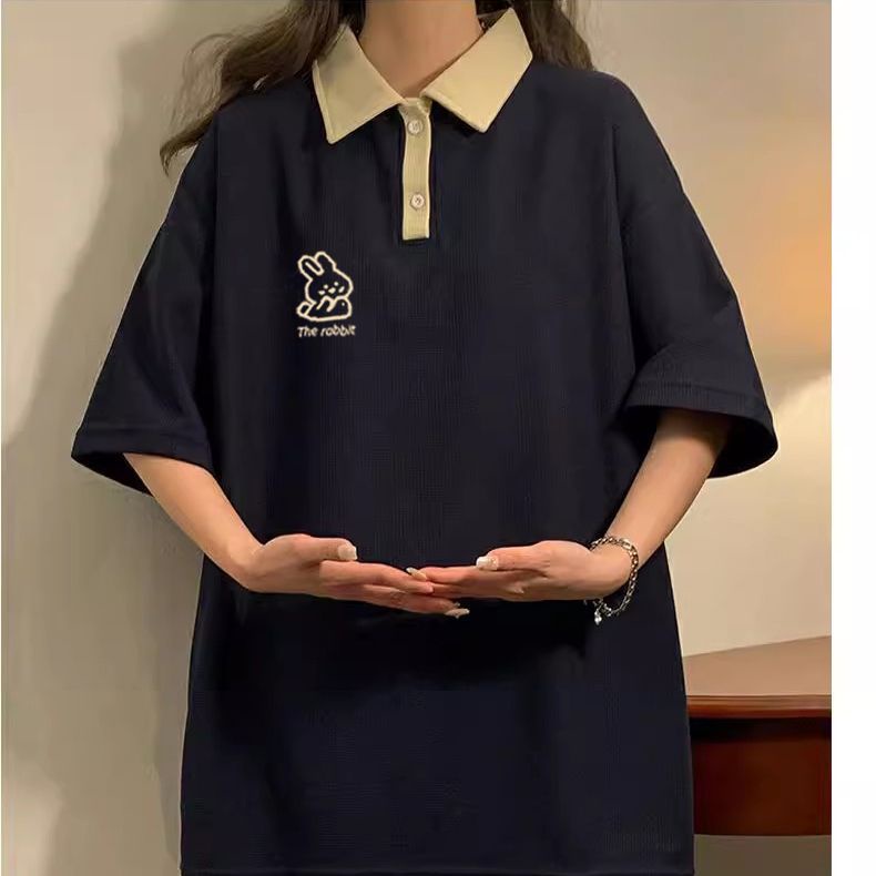 Moily thun áo áo polo nữ Thời trang hàn quốc A23K06O 34Z230821