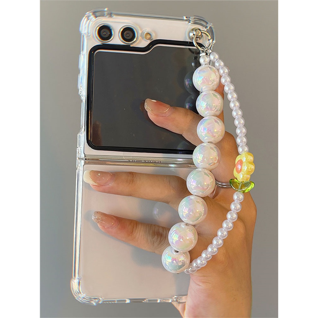 Dễ Thương Ốp Điện Thoại Trong Suốt Họa Tiết Hoa 3d Cho galaxy zflip5 5g z flip5 flip5 zflip5