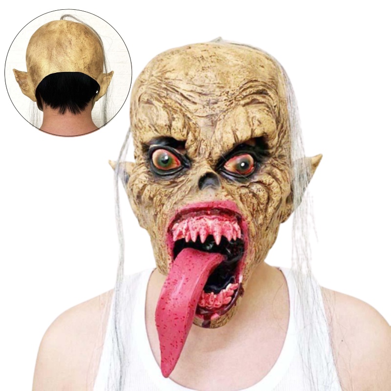 Mặt Nạ Hóa Trang halloween Hình Tổ Kiến Bằng Cao Su Thủ Công