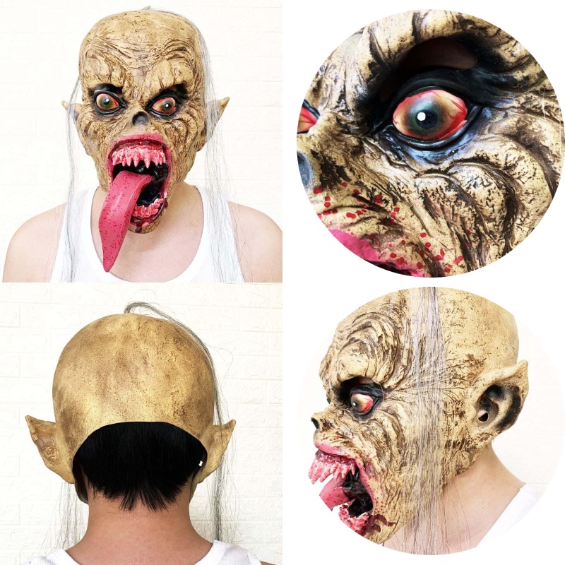 Mặt Nạ Hóa Trang halloween Hình Tổ Kiến Bằng Cao Su Thủ Công
