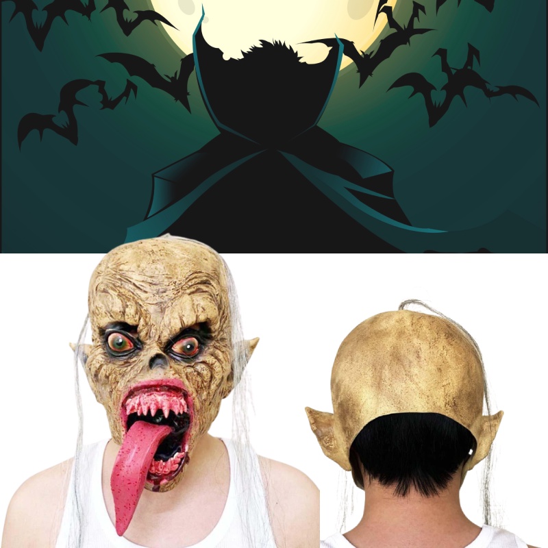 Mặt Nạ Hóa Trang halloween Hình Tổ Kiến Bằng Cao Su Thủ Công