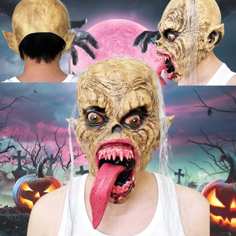 Mặt Nạ Hóa Trang halloween Hình Tổ Kiến Bằng Cao Su Thủ Công