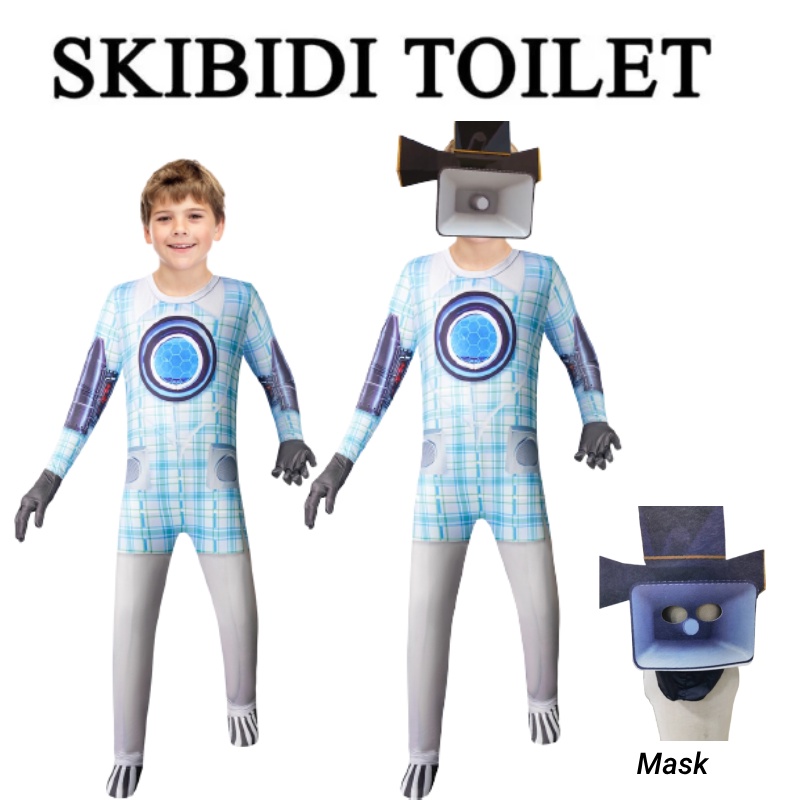 Skibidi Bộ Áo Liền Quần Hóa Trang Nhân Vật Hoạt Hình one piece