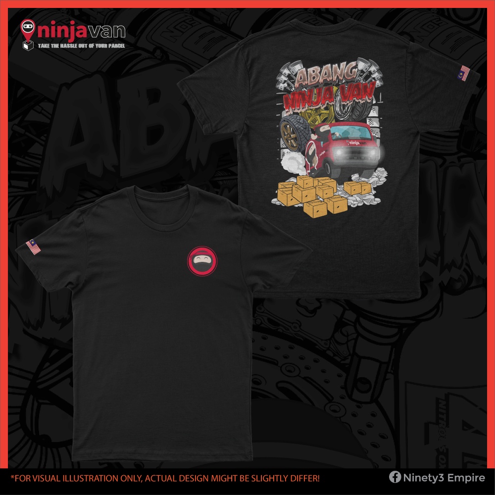 Ninja Cao Cấp Áo Thun baju van cotton In Giản Dị