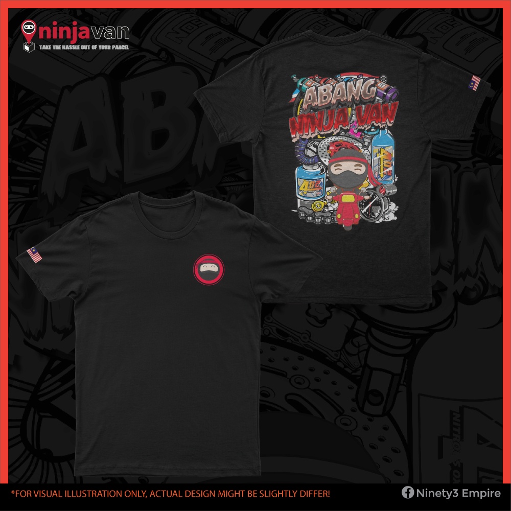 Ninja Cao Cấp Áo Thun baju van cotton In Giản Dị