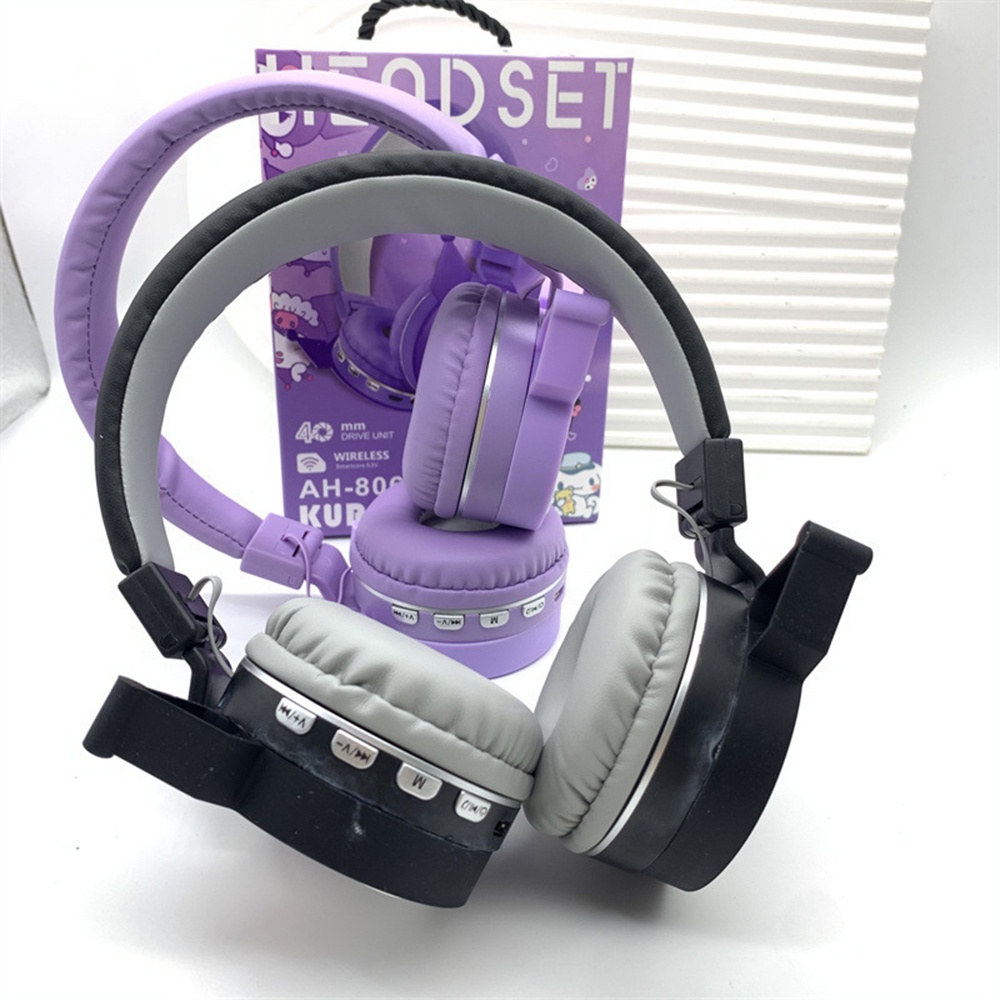 Hoạt Hình Tai Nghe Không Dây Kết Nối bluetooth Chống Ồn Chất Lượng Cao Hình sanrio hello kitty kuromi