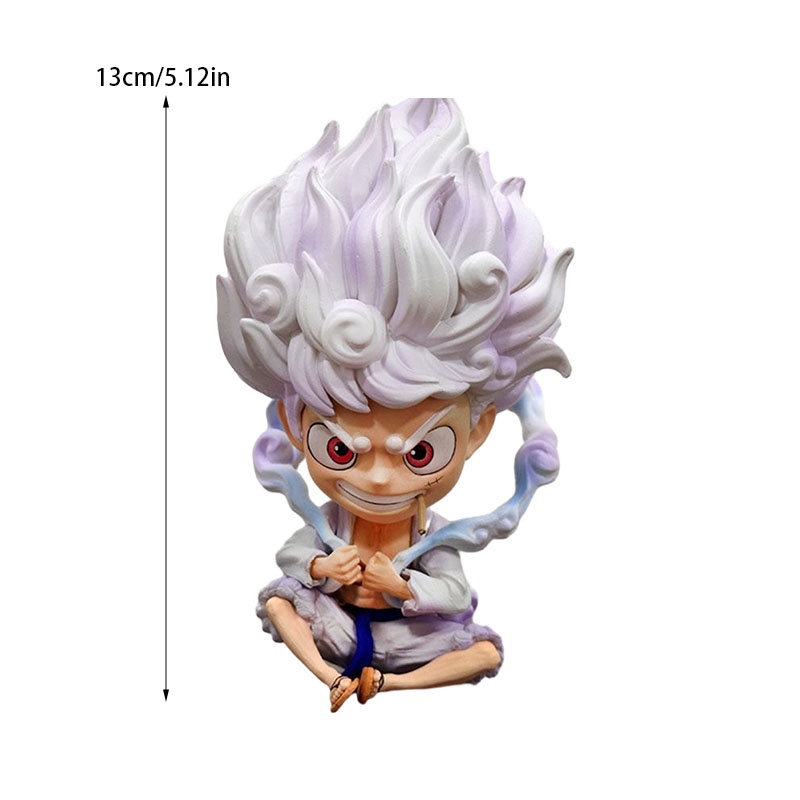 Mô Hình Nhân Vật nika luffy Trong one piece Đang Ngồi Kích Thước 13cm