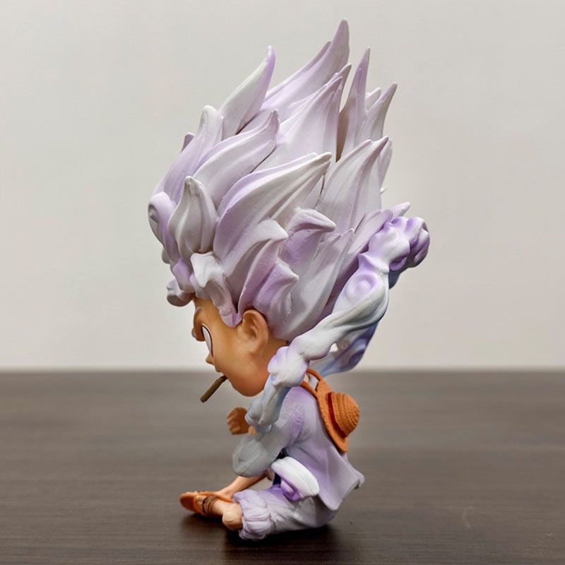 Mô Hình Nhân Vật nika luffy Trong one piece Đang Ngồi Kích Thước 13cm